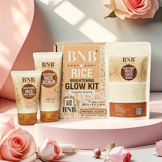 BNB Rice Extract Bright & Glow Facial Kit