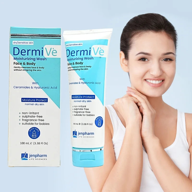 DermiVe Moisturizing Face & Body Wash 100ml – Jenpharm
