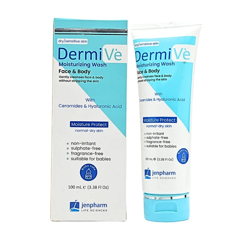 DermiVe Moisturizing Face & Body Wash 100ml – Jenpharm