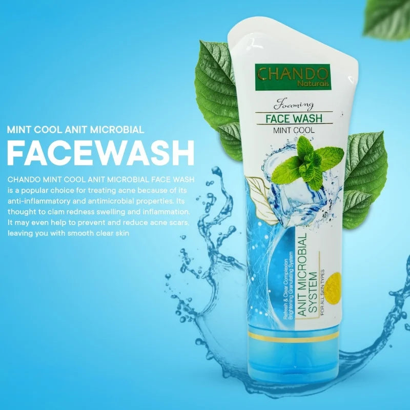 Chando Mint Cool Anti-Microbial Face Wash 100ml
