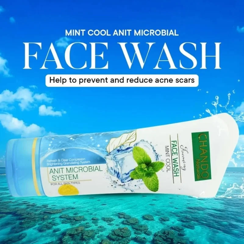 Chando Mint Cool Anti-Microbial Face Wash 100ml