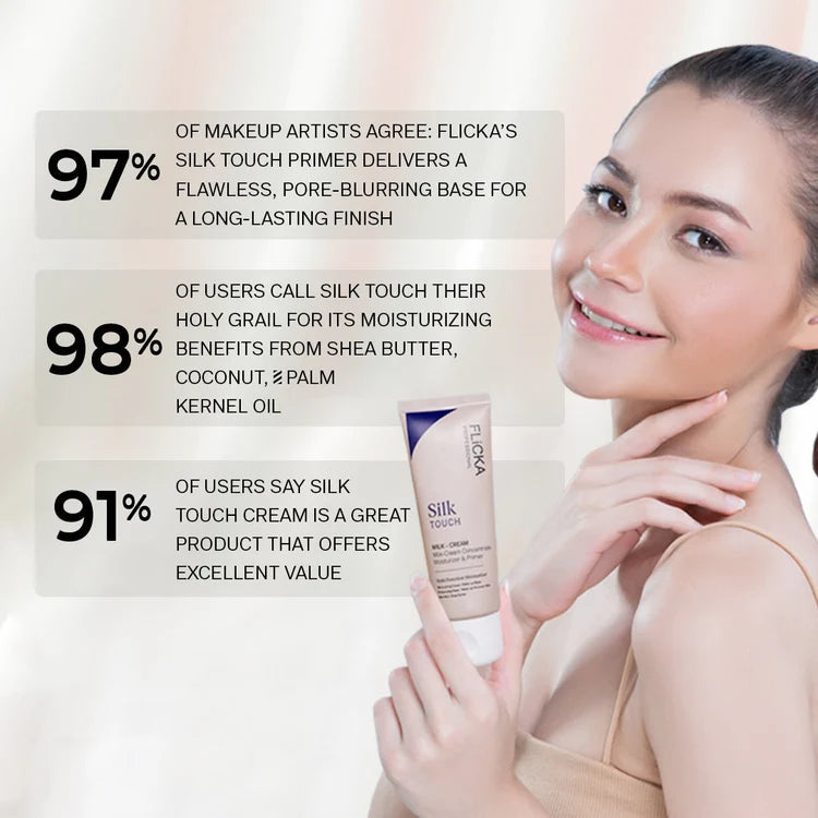 Flicka Silk Touch 3-in-1 Primer, Moisturizer & Sunscreen