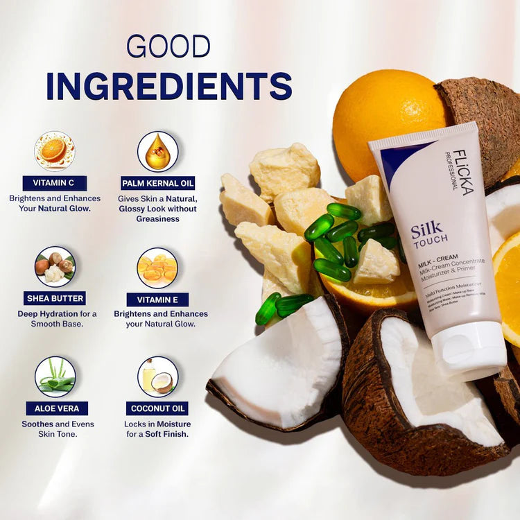 Flicka Silk Touch 3-in-1 Primer, Moisturizer & Sunscreen