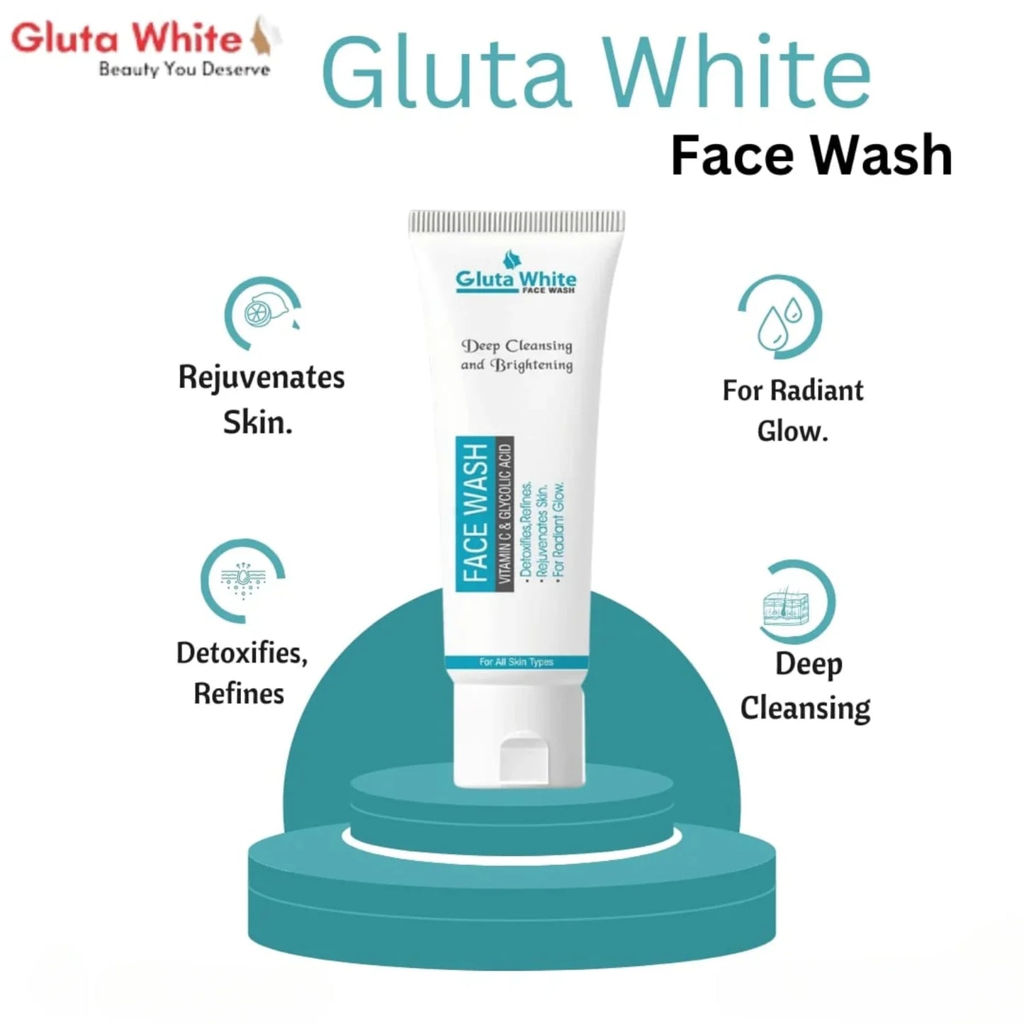 Gluta White Brightening Face Wash