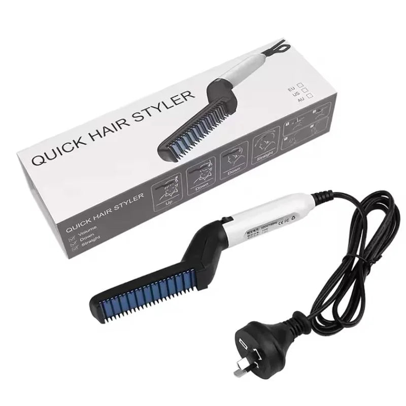 Electric Hair & Beard Straightener Comb for Men